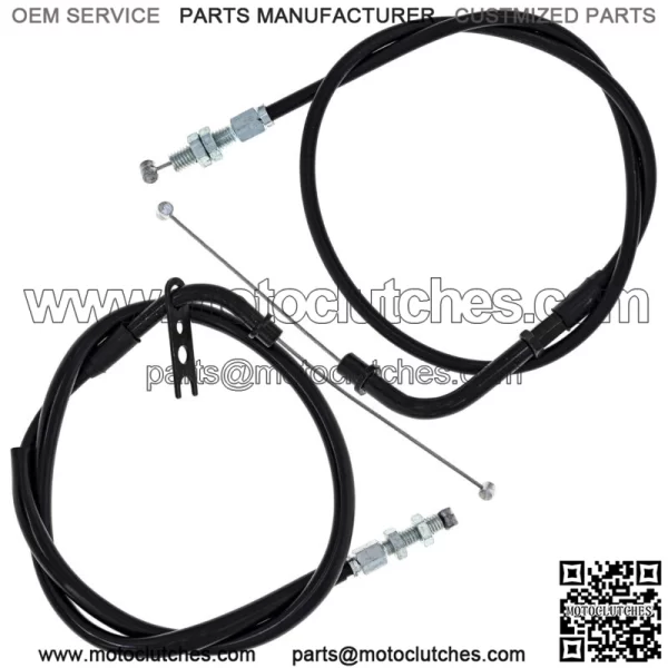 Push Pull Throttle Cable Set Suzuki GSXR1000 58300-41G10 58300-41G00 (For: Suzuki)