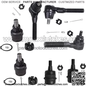 Front 7pc Tie Rods Ball Joints for Jeep Grand Cherokee Wrangler TJ Comanche, 3 Inner & Outer Tie Rods, 2 Lower Ball Joints, 2 Upper Ball Joints Replacement