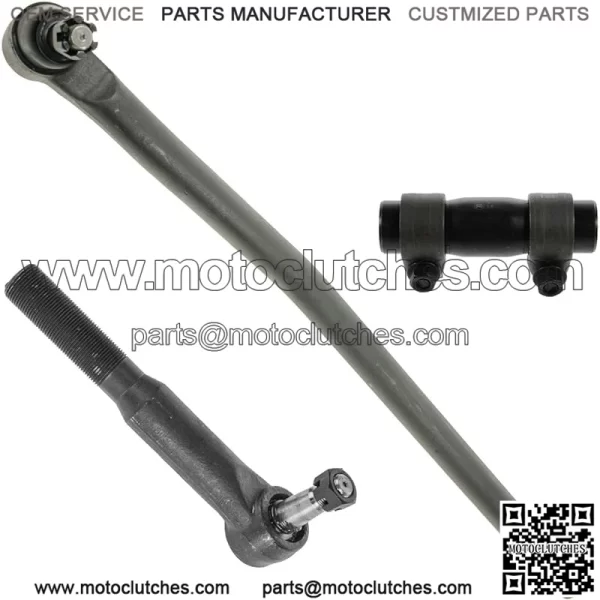 Steering Kit 3 Piece Set Drag Link Tie Rod Adjusting Sleeve Pitman Arm for Ford