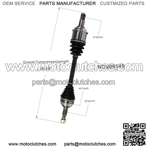 Front Left CV Joint Axle Shaft Assembly For Toyota Avalon Sienna Solara ES300 (For: Toyota)