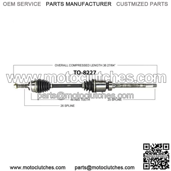 AWD For 2003 - 2005 2006 Toyota Matrix Pontiac Vibe Front Right CV Axle Shaft CA (For: Toyota)