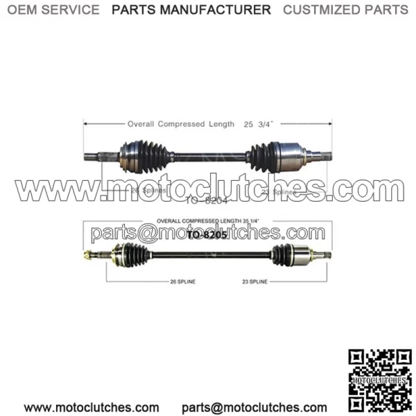 CV Axle Shaft Front Left Front Right Set Of 2 For Toyota 2006-2017 (For: Toyota)
