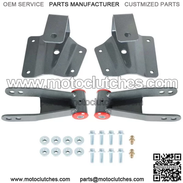 For 1999-2006 Chevy Silverado/GMC Sierra 1500 4"Drop Kit Rear Shackles & Hangers
