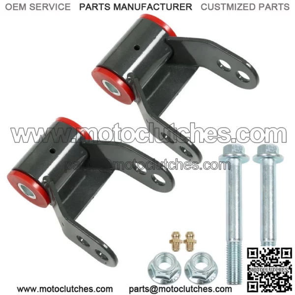 For 1988-1998 Chevy GMC K1500 K2500 4WD Rear Spring Shackle 1.5" or 2" Lift Kit