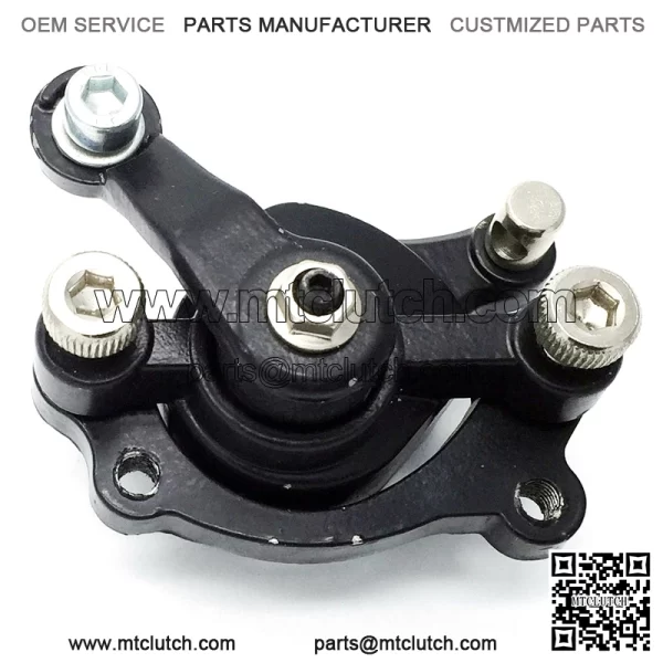 Front + Rear Disc Brake Calipers Pads 49cc Mini PIT Dirt Quad Pocket Rocket Bike(left opening)