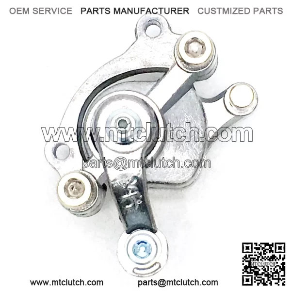 Silver Brake Caliper with Right Arm for Scooters & Mini Bikes