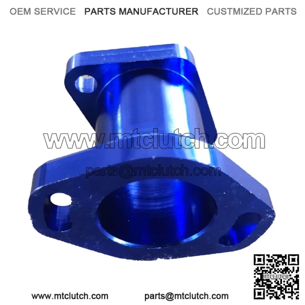 48mm blue Aluminum Racing Intake Manifold For Predator 212cc GX200 196cc Mini Bike Go Kart - Image 2
