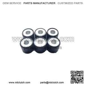19x17-8.5g black clutch beads