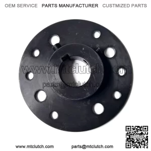 1" Bore Black Mini-Hub, Steel, Zinc-Plated
