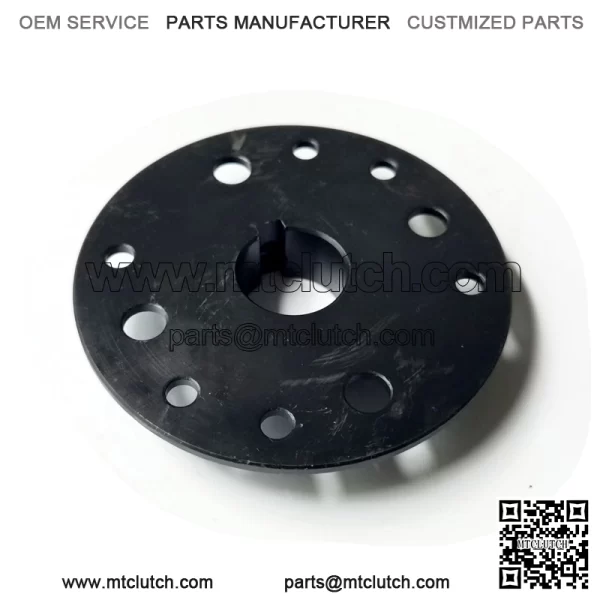 1" Bore Black Mini-Hub, Steel, Zinc-Plated - Image 4