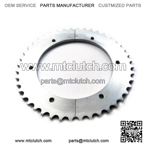 Split Sprocket 40 Chain Pitch for Go Karts and Mini Bikes (44 Tooth) - Image 2