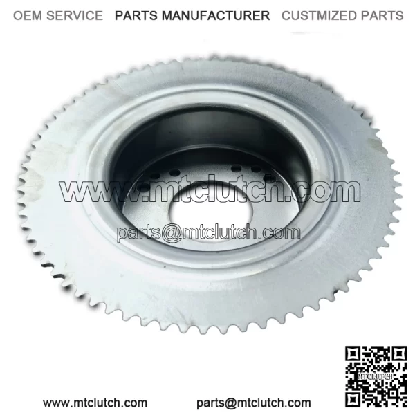 60T or 72T #35 Sprocket with 4-1/2" Brake Drum - Image 2