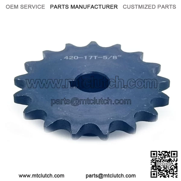 17T jackshaft sprocket #40/41/420 5/8" bore - Image 3