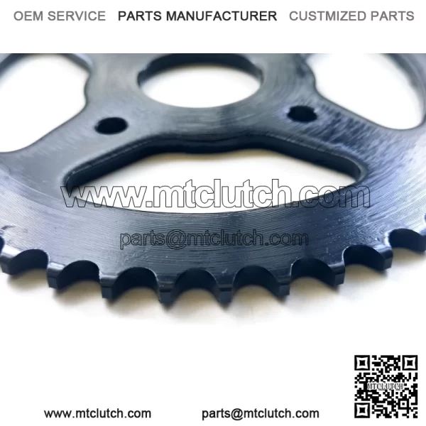 48T 40mm #420 4 holes (black four sides hollow) sprocket - Image 3