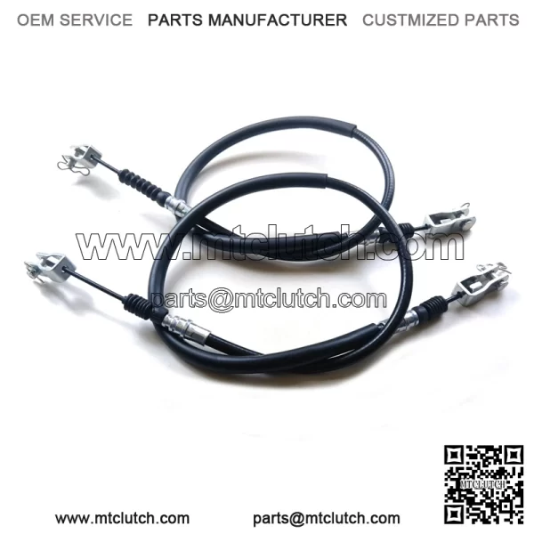 2pcs Club Car DS Brake Cable Set 1981-1999 Gas and Electric Golf Cart Parts 42" - Image 2