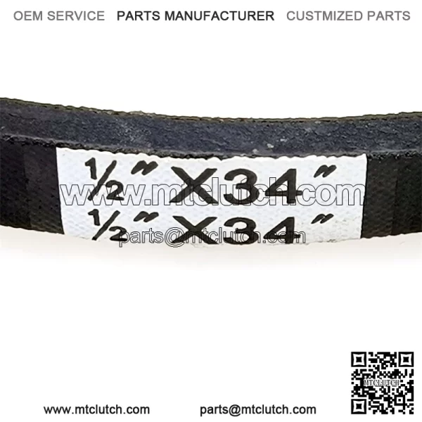 Snowblower Thrower Traction Drive Belt 1/2" x 34 1/2" Replacement for AYP 179092, 419744, 532179092, 532416954, 532419744 925 927 1130 5524 10527 11524 14527 15530 ST261 ST276 - Image 4
