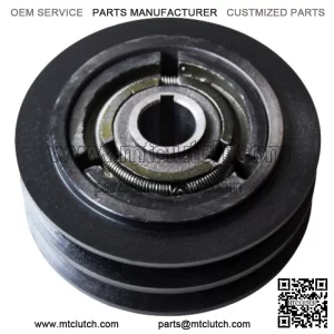 25.4mm 1" centrifugal clutch Double 'B' profile 138mm V pulley 19hp 2B138-25.4-54mm (Black)