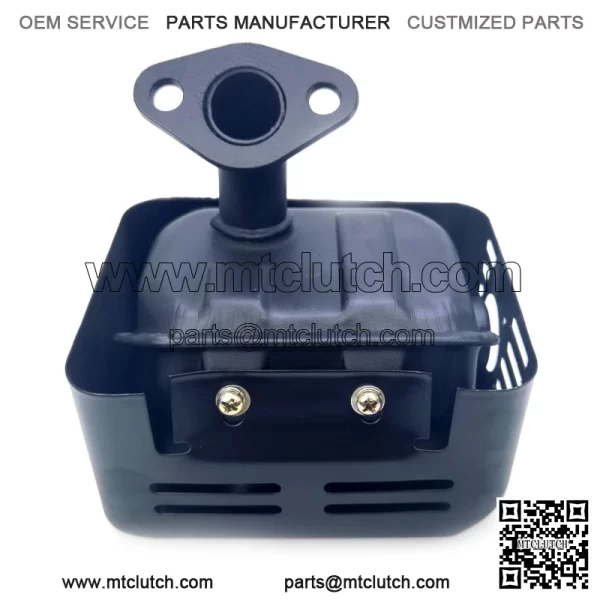 Replacement Gx160 5.5hp Gx200 6.5hp Muffler Exhaust Assembly with Exhaust-U type with holes - Image 2