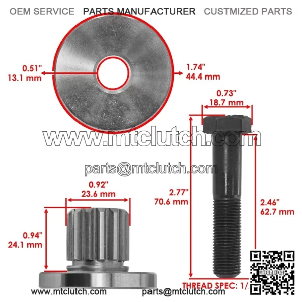52" 60" Deck Spindle Splined Bushing For Exmark Turf Ranger 103-3037 - Image 2
