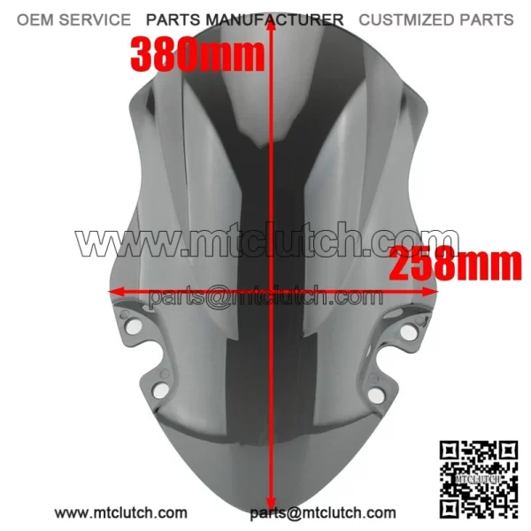 Gray Windshield Screen Visor Windscreen For CFMoto 450SR 450SS 2022-2024 2023 - Image 2