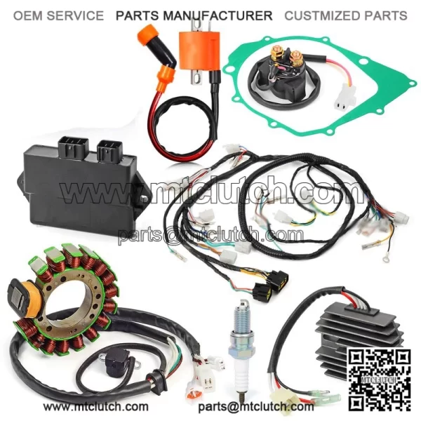 For Yamaha Warrior 350 YFM350X Magneto Stator Ignition Coil Wire Harness CDI Kit