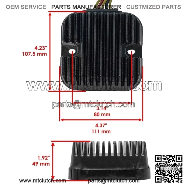 Stator Regulator Rectifier W/Gasket for Polaris RZR 800 2008 - Image 3