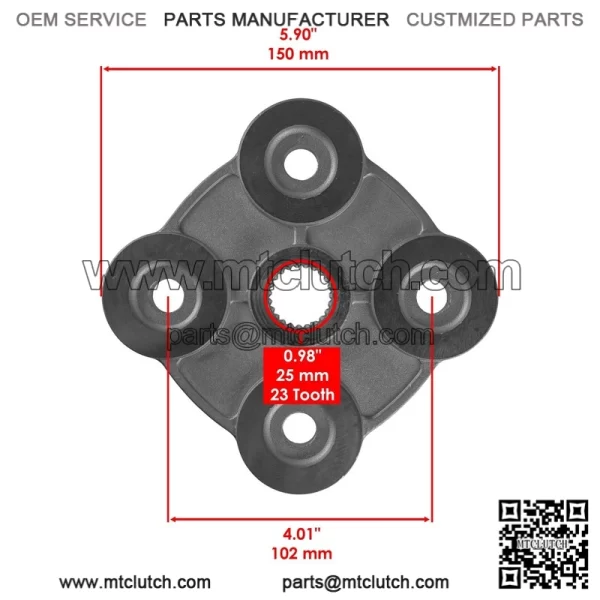 Polaris Scrambler 500 1997-1998/2005-2012 Rear Wheel Hubs w/Hardware (Left/Right) - Image 2