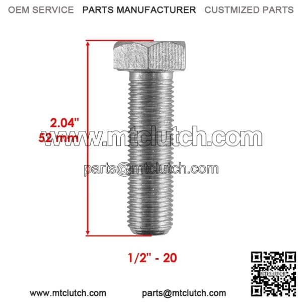 Polaris Scrambler 500 4X4 1997-2012 / 2X4 2001-2002 Rear Wheel Hub Bolts (4) - Image 2