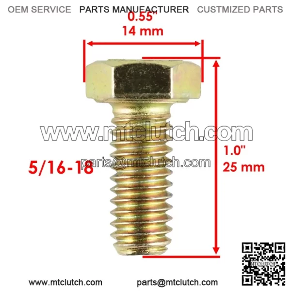 Polaris Scrambler 500 1997-2012 Front Disc Stud Bolts (4) - 7512325 7515363 - Image 2