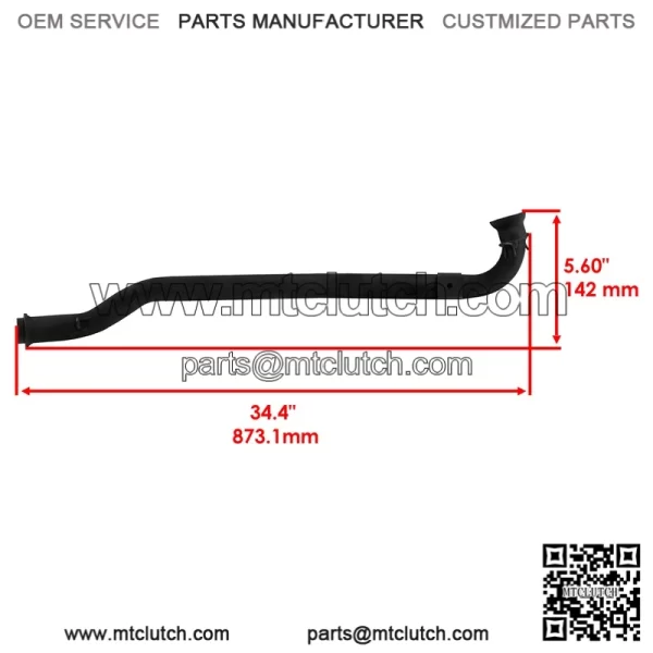 Polaris Scrambler 500 2000-2012 Exhaust Pipe & Gasket - 1261005-489 1261005-029 - Image 2
