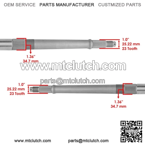 Polaris Scrambler 500 4X4/2X4 1998-2004 Rear Axle Shaft - Image 3