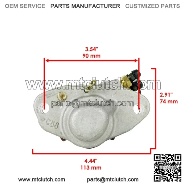 Polaris Scrambler 500 2X4/4X4 1998-2002 Rear Brake Caliper Pads & Fluid Reservoir - Image 4