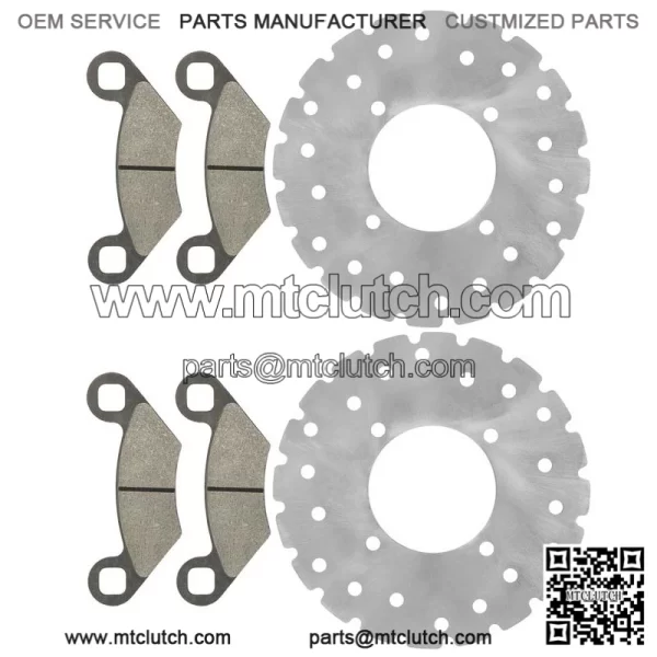 Polaris Scrambler 500 2X4/4X4 2001-2009 Front Brake Disc Rotors w/Pads